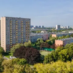 Bloki mieszkalne na jednym z poznańskich osiedli, które niektórzy określają jako najgorsze dzielnice Poznania.