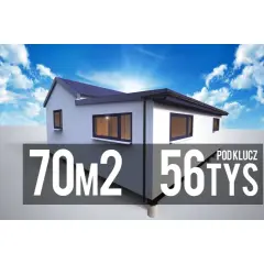 Marzysz o budowie domu samemu? Oto wizualizacja nowoczesnego domu 70m2 za 56 tys. zł pod klucz.