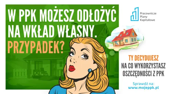 Kobieta marzy o domu, a PPK może pomóc w realizacji tego celu. Wkład własny na mieszkanie z PPK jest możliwy!