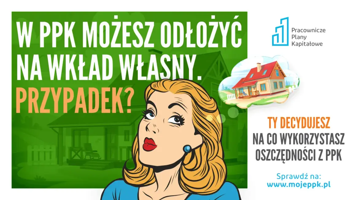 Kobieta marzy o domu, a PPK może pomóc w realizacji tego celu. Wkład własny na mieszkanie z PPK jest możliwy!