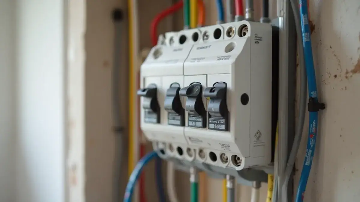 elektryk podłączający instalację trójfazową w mieszkaniu