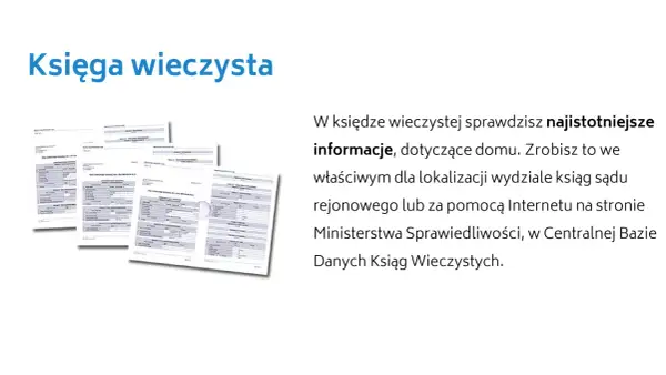 Księga wieczysta zawiera kluczowe informacje o mieszkaniu, które warto sprawdzić przed zakupem z rynku wtórnego.